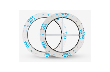 Runde vinduer hvid PVC