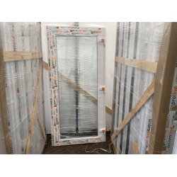 Facadedør / terrassedør 89 X 212 Helt Glas