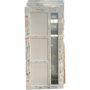 Facadedr / hoveddr med glas og  fyldninger 95 x 212