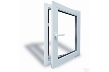 Dreje kip vinduer i hvid PVC