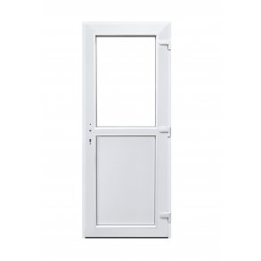 Facadedr / bryggersdr 95 X 198  i Plast med vindue