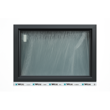 Fastkarm vindue B 119 X H 79 antracit ude hvid inde